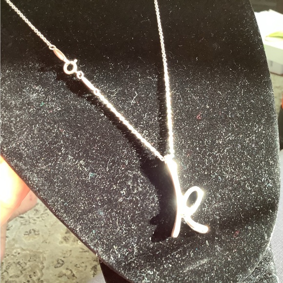 Authentic TIFFANY INITIAL necklace 🌟⭐️🌟 - Picture 6 of 12